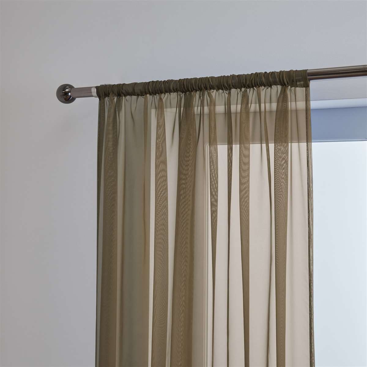 'Lucy Pair' Mocha Slot Top Voile Panels