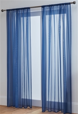 'Lucy Pair' Navy Slot Top Voile Panels