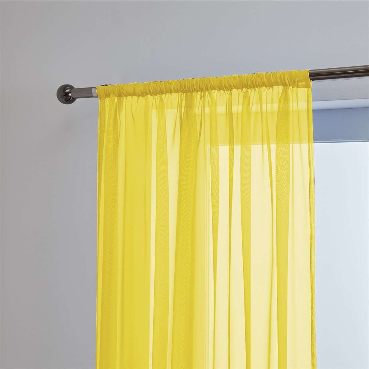 'Lucy Pair' Yellow Slot Top Voile Panels
