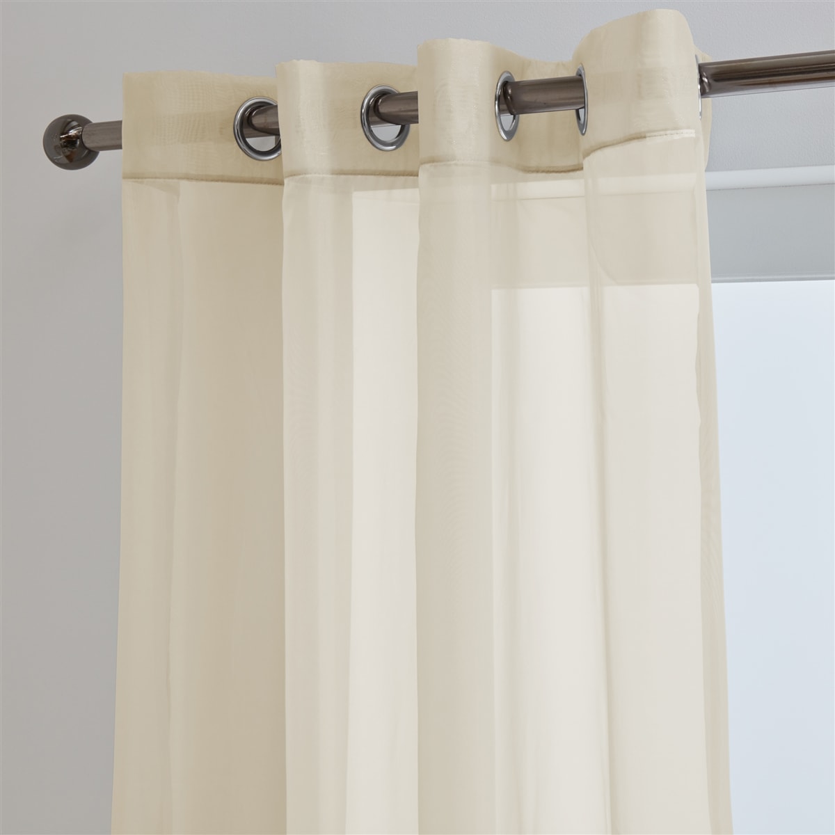 'Lucy Pair' Cream Eyelet Ring Top Voile Panel