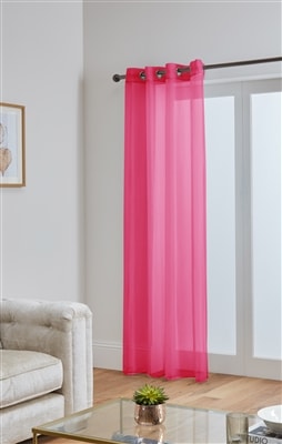 'Lucy' Fuchsia Eyelet Ring Top Voile Panel