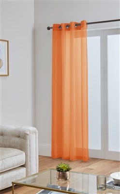 'Lucy' Orange Eyelet Ring Top Voile Panel