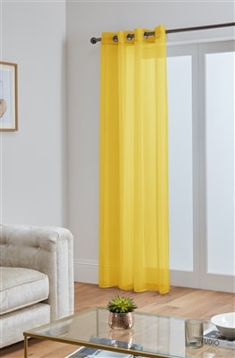 'Lucy' Yellow Eyelet Ring Top Voile Panel