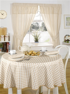 Molly Kitchen Curtain Set Beige