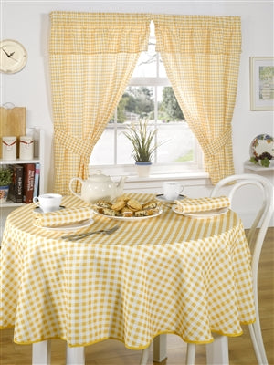Molly Kitchen Curtain Set Lemon