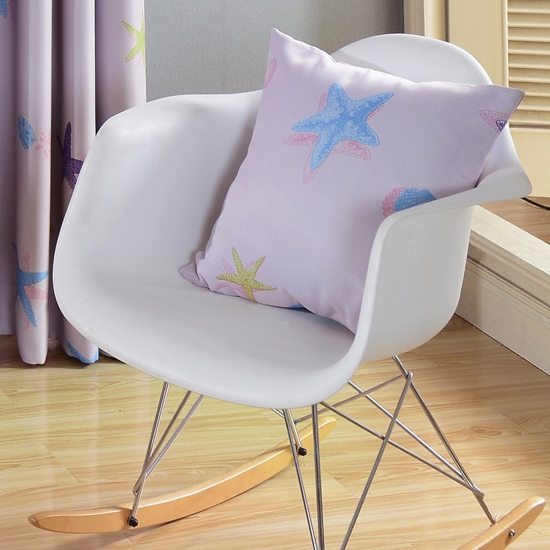 Starfish seashell Blockout Eyelet Curtains - (Pink)