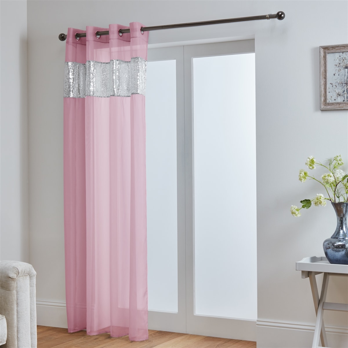 Pink Sequin Divider Backdrop Drape Curtain Panels Pink Sequin Divider Backdrop Drape Curtain Panels