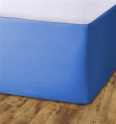 Elasticated Divan Bed Valance (Blue)