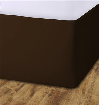 Elasticated Divan Bed Valance (Chocolate)