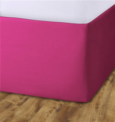 Elasticated Divan Bed Valance (Fuchsia)