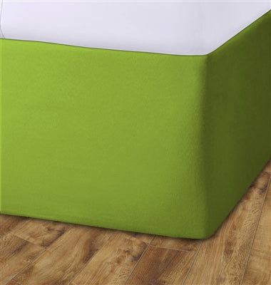 Elasticated Divan Bed Valance (Lime)