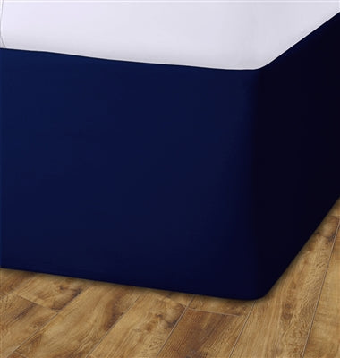 Elasticated Divan Bed Valance (Navy)