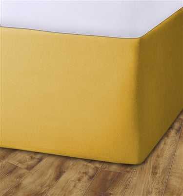 Elasticated Divan Bed Valance (Ochre)