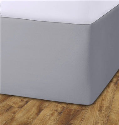 Elasticated Divan Bed Valance (Silver)