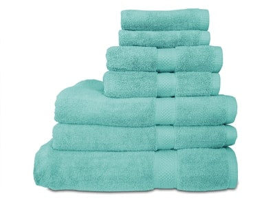 100% Egyptian Cotton Bath Towels 600 GSM (Aqua)