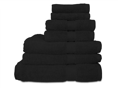 100% Egyptian Cotton Bath Towels 600 GSM (Black)