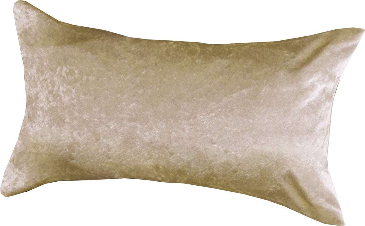 Crushed Velvet Fully Lined Ready Made Eyelet Curtains (Cream)