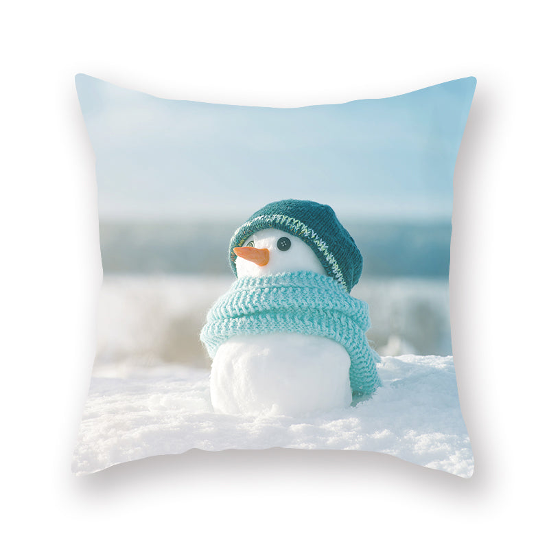Christmas Xmas Snowman Cushion Covers 18" x 18"