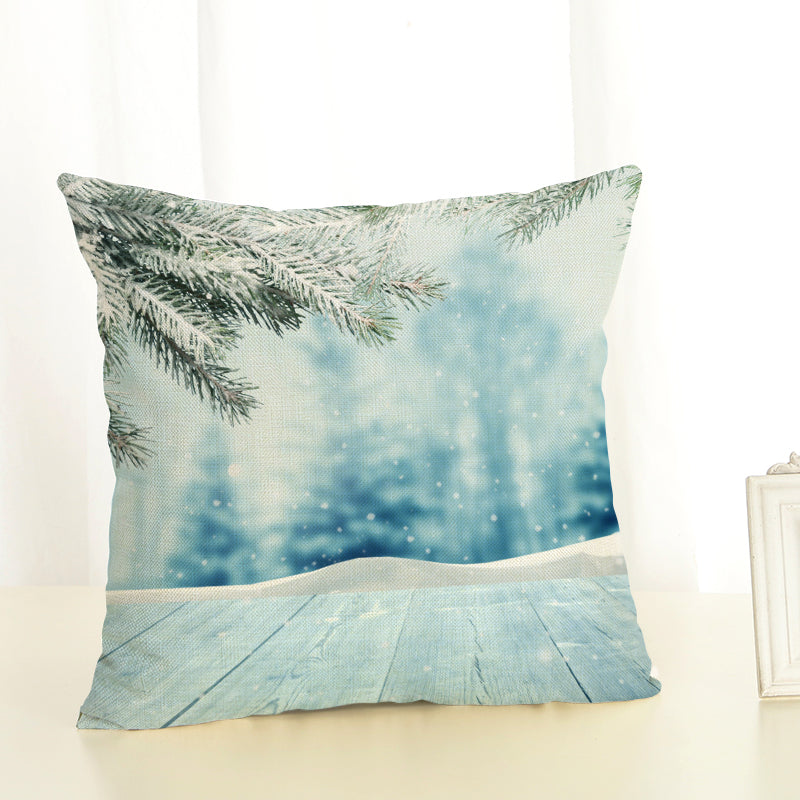 Christmas Cushion Covers Linen Effect 18" x 18" (45cm x 45cm)