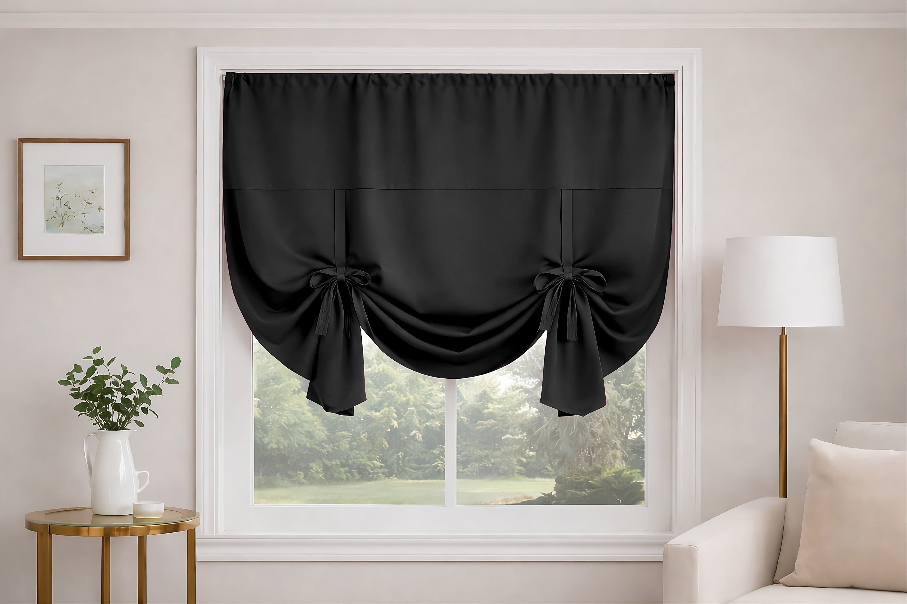 Thermal Blackout Tie Blinds 55" Wide