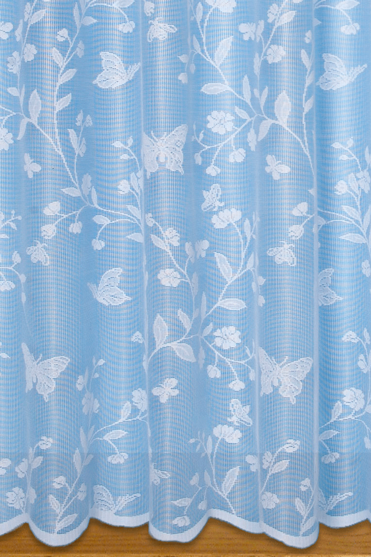 Butterfly Net Curtains (White)