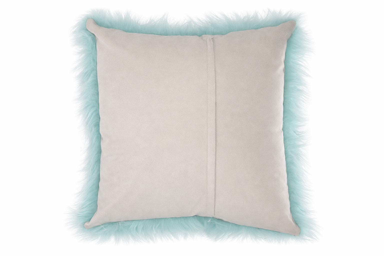 Set Of 2 Fluffy Faux Fur Shaggy Long Pile Decorative Pillow Cases (Multiple Colours, 45cm x 45cm)