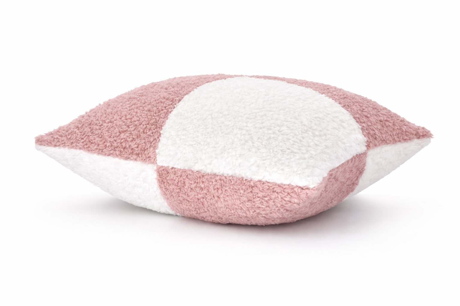 Teddy Fleece Square Check Cushion Covers (Multiple Colours, 45cm x 45cm)