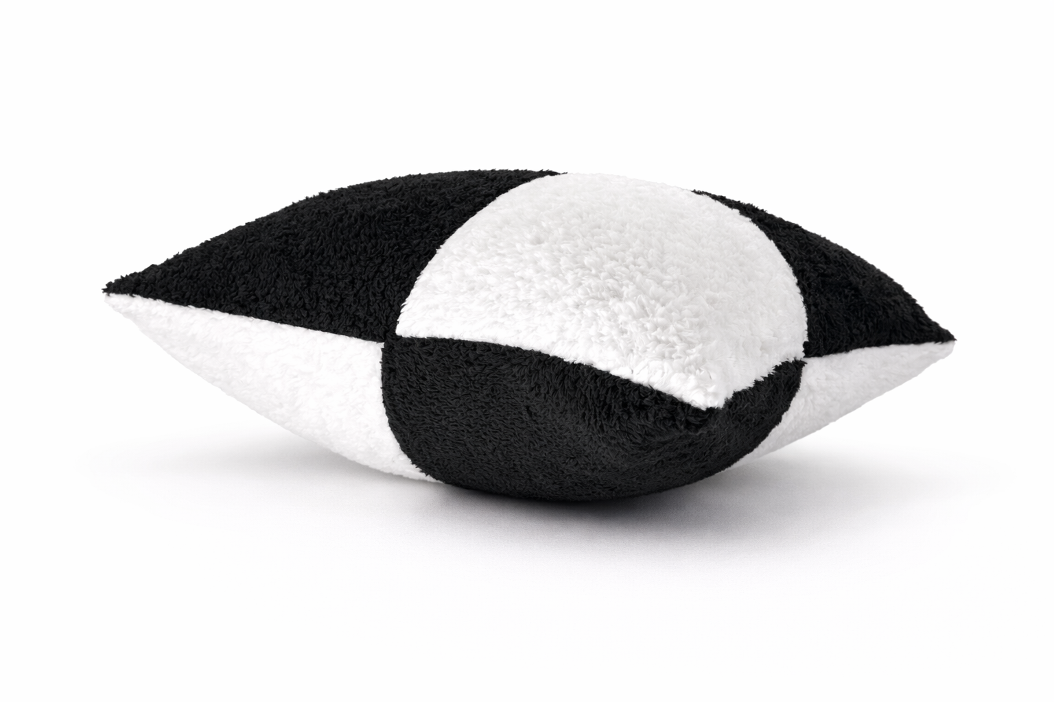 Teddy Fleece Square Check Cushion Covers (Multiple Colours, 45cm x 45cm)