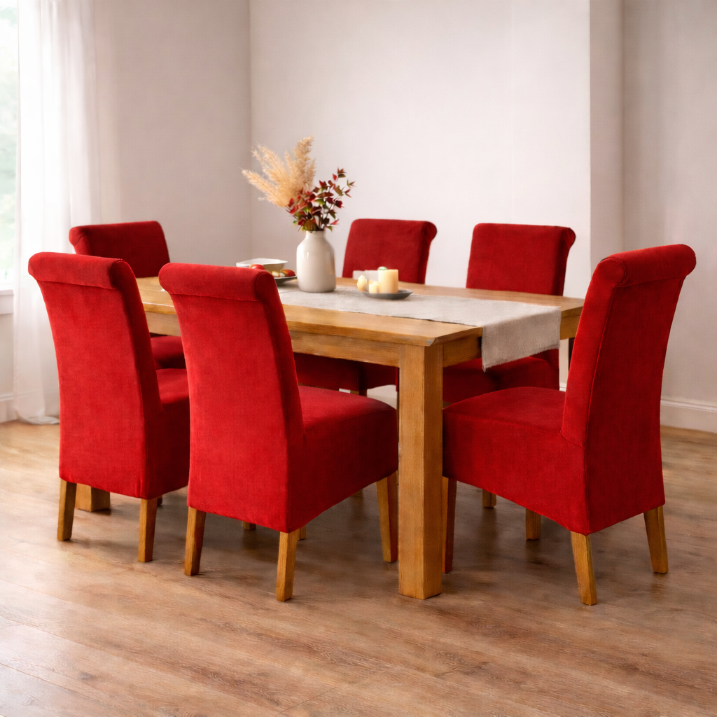 Stretch Velvet Dining Chair Covers (Multiple Colours)