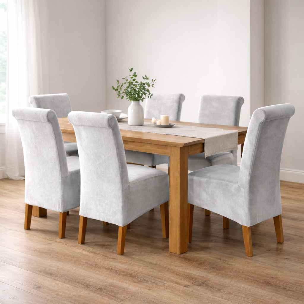 Stretch Velvet Dining Chair Covers (Multiple Colours)