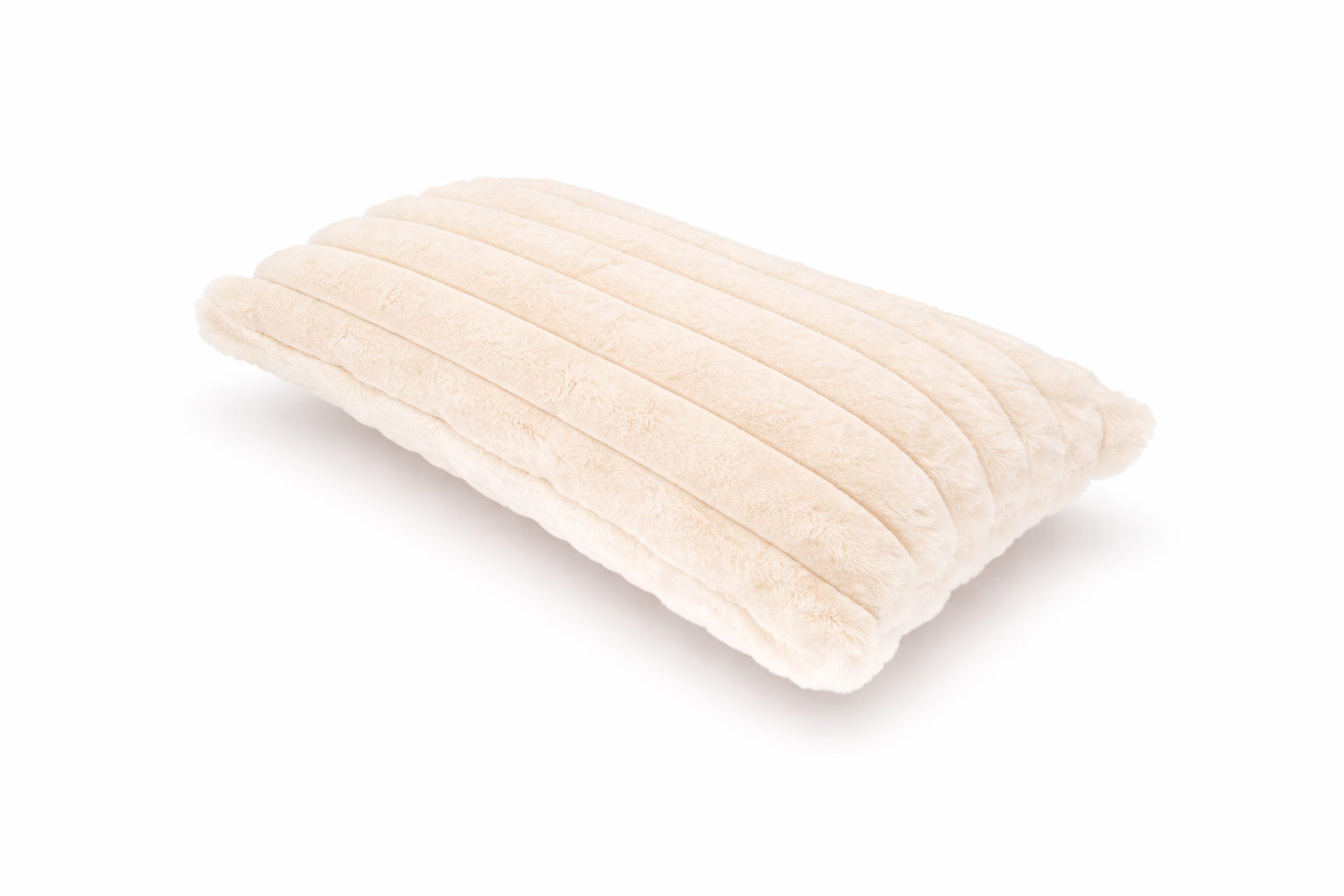 Ribbed Faux Fur Cushion Cover – Soft Plush Decorative Pillow (Multiple Colours and Sizes)