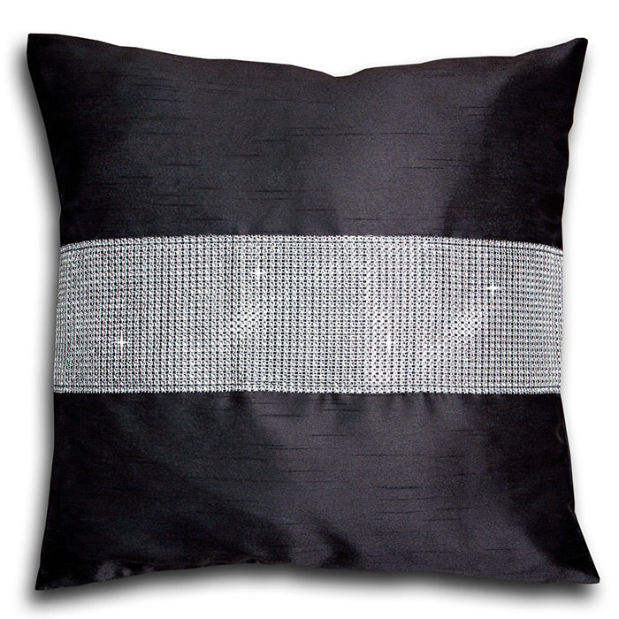 Diamante Faux Silk Cushion Covers 18 x 18"