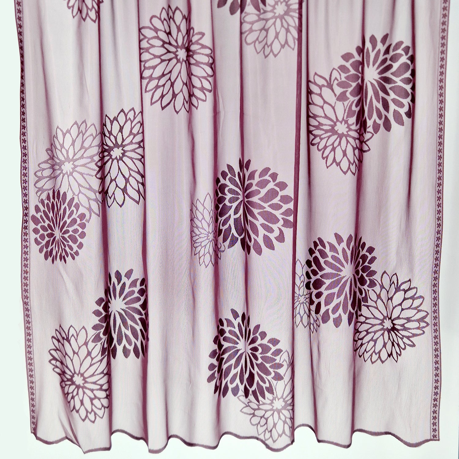 'Lisbon' Pair Of Damson Slot Top Net Panels 56" Wide x 54" Drop *REDUCED*