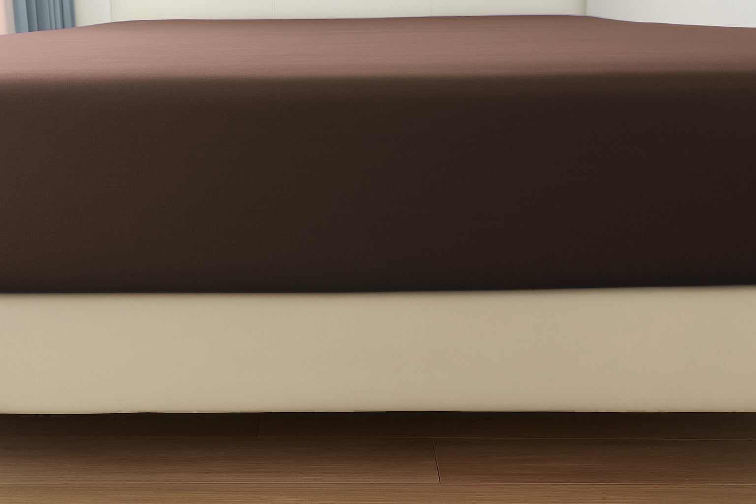 Microfibre Fitted Bed Sheet (Chocolate)