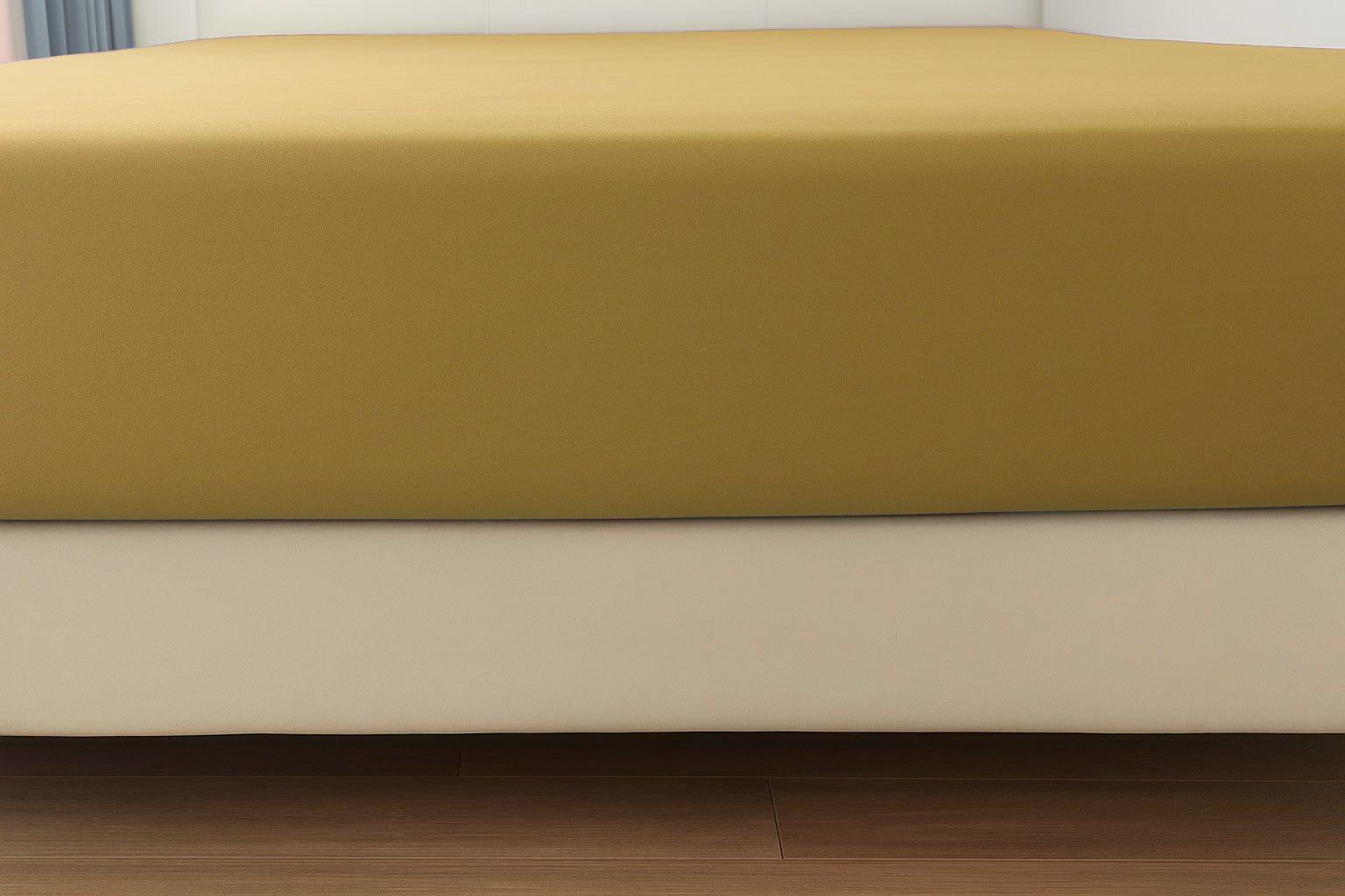 Microfibre Fitted Bed Sheet (Ochre)