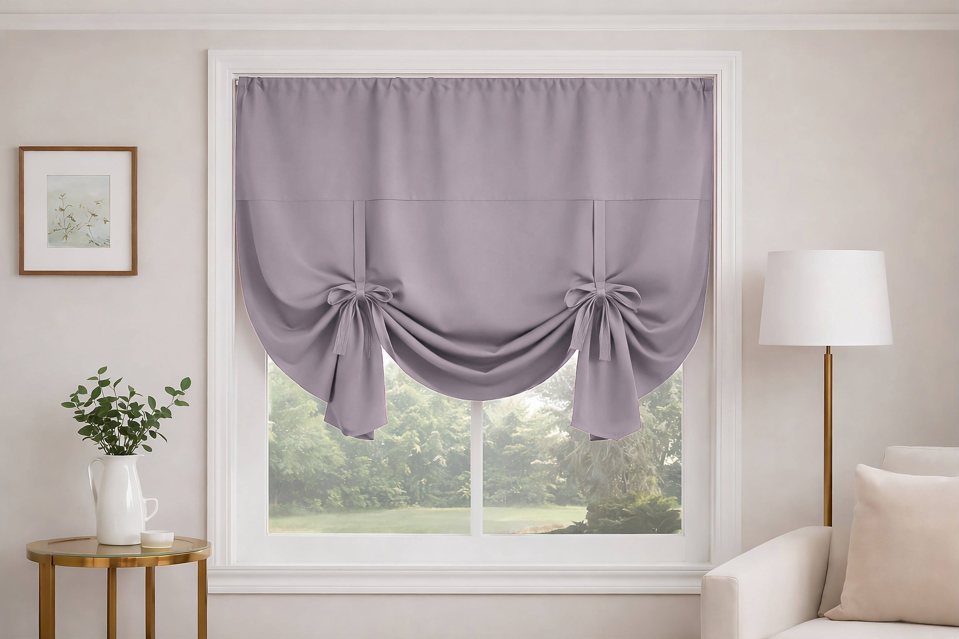 Thermal Blackout Tie Blinds 55" Wide