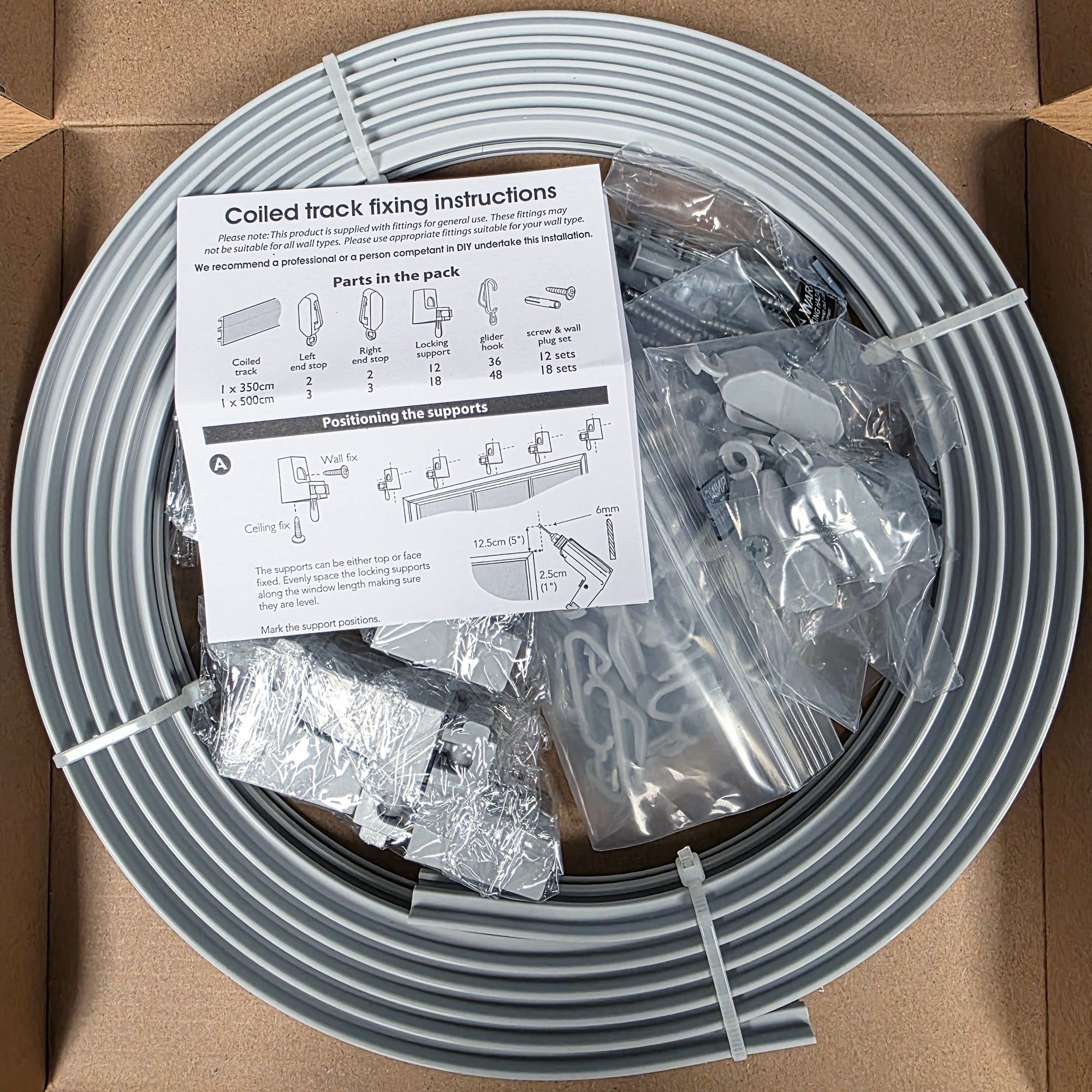 Bendable Curtain Track Rail for Straight & Bay Window (Silver)