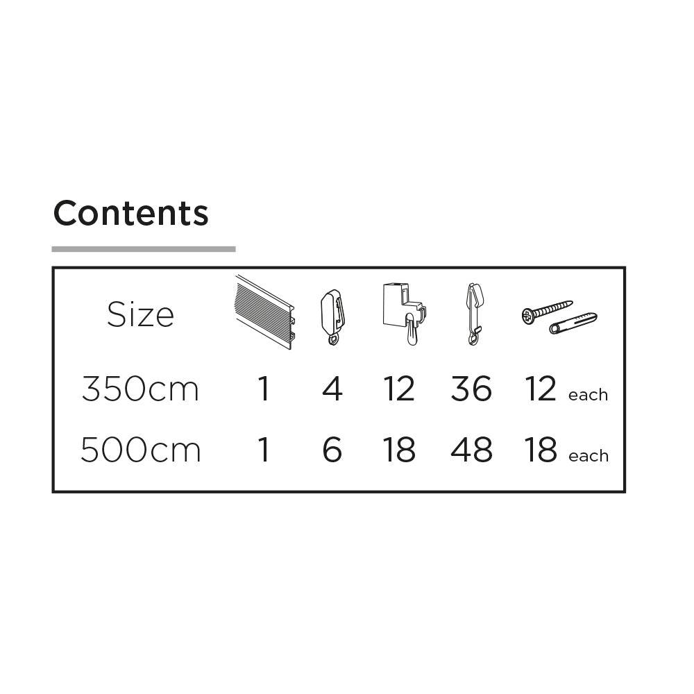 Bendable Curtain Track Rail for Straight & Bay Window (Silver)
