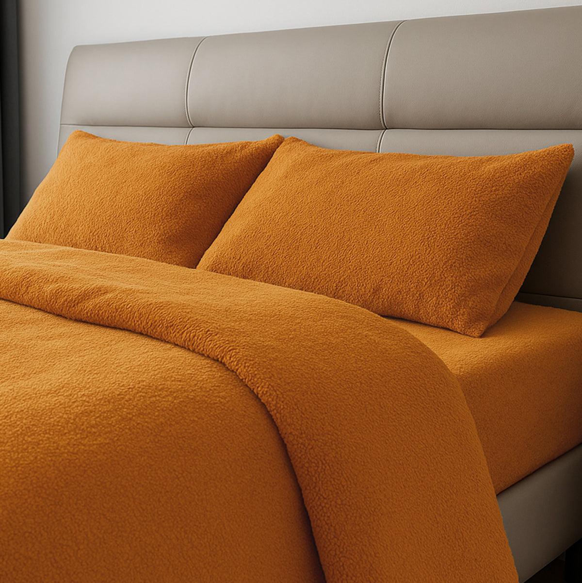 Teddy Fleece Pillowcases Set of 2