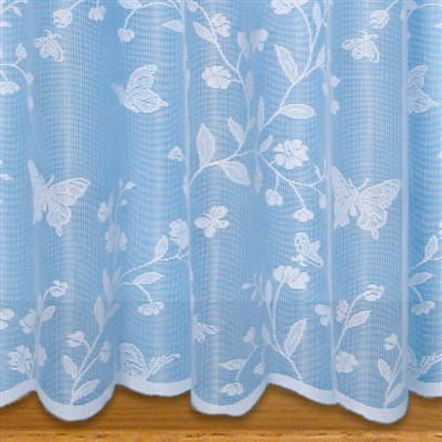 Butterfly Net Curtains (White)