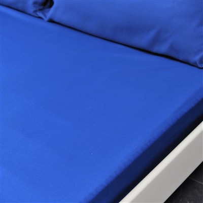 Microfibre Fitted Bed Sheet - Blue