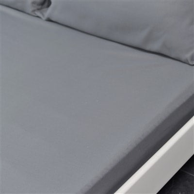 Microfibre Fitted Bed Sheet - Silver