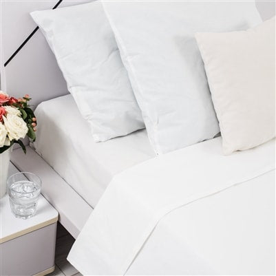 Microfibre Fitted Bed Sheet - White