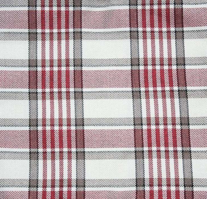 'Isla' Fully Lined Red Tartan Checked Ready Made Eyelet curtains