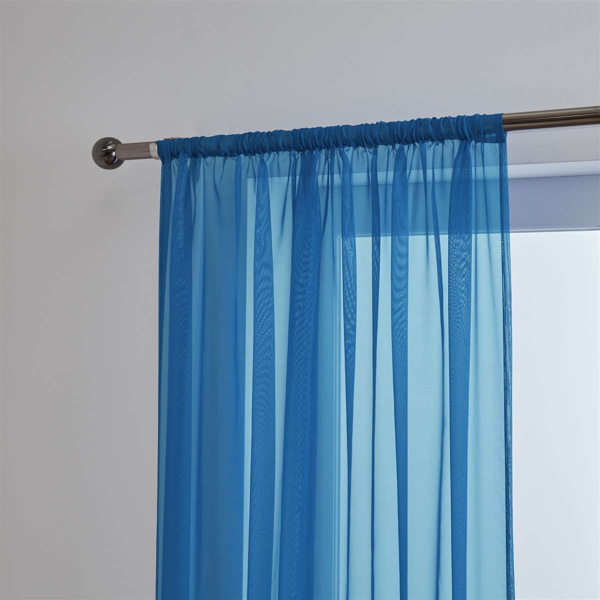 'Lucy' Blue Slot Top Voile Panel