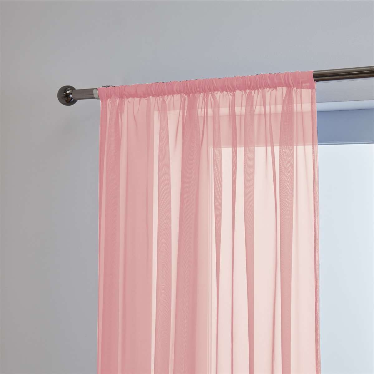 'Lucy' Pink Slot Top Voile Panel