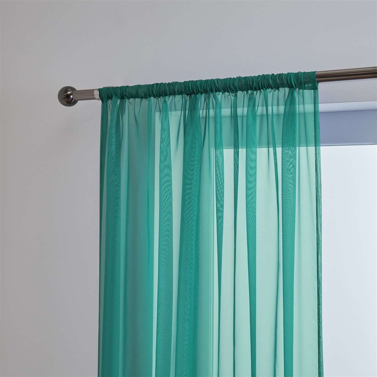 'Lucy' Teal Slot Top Voile Panel