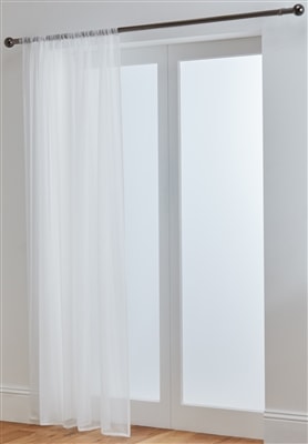 'Lucy' White Slot Top Voile Panel