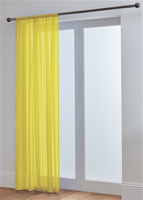 'Lucy' Yellow Slot Top Voile Panel