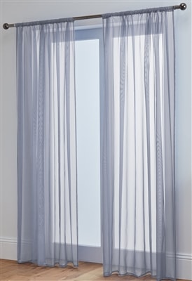 'Lucy Pair' Silver Slot Top Voile Panels